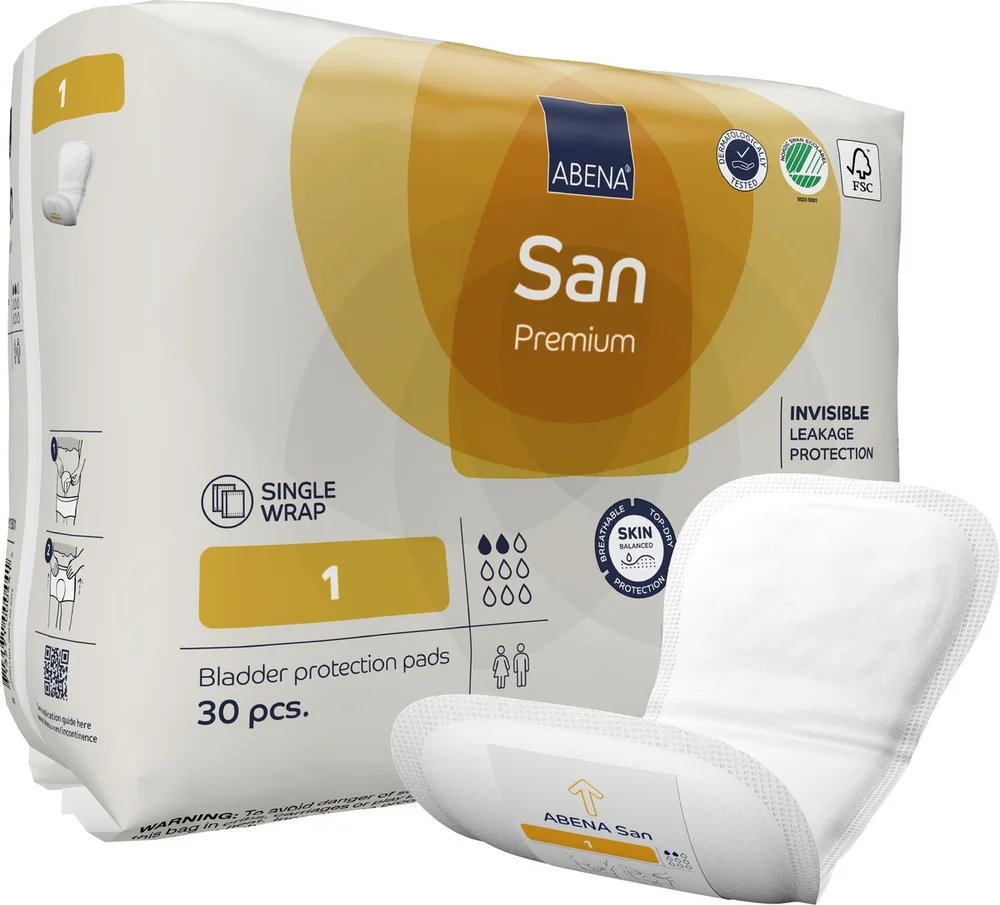 Abena San 1 – 30 stk. v:8605835 Abena San 1 – 30 stk. v:8605835