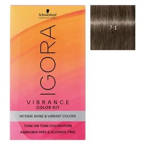 Schwarzkopf Professional Igora Vibrance Kit 7-1 Medium Blonde Cendre v:7808044