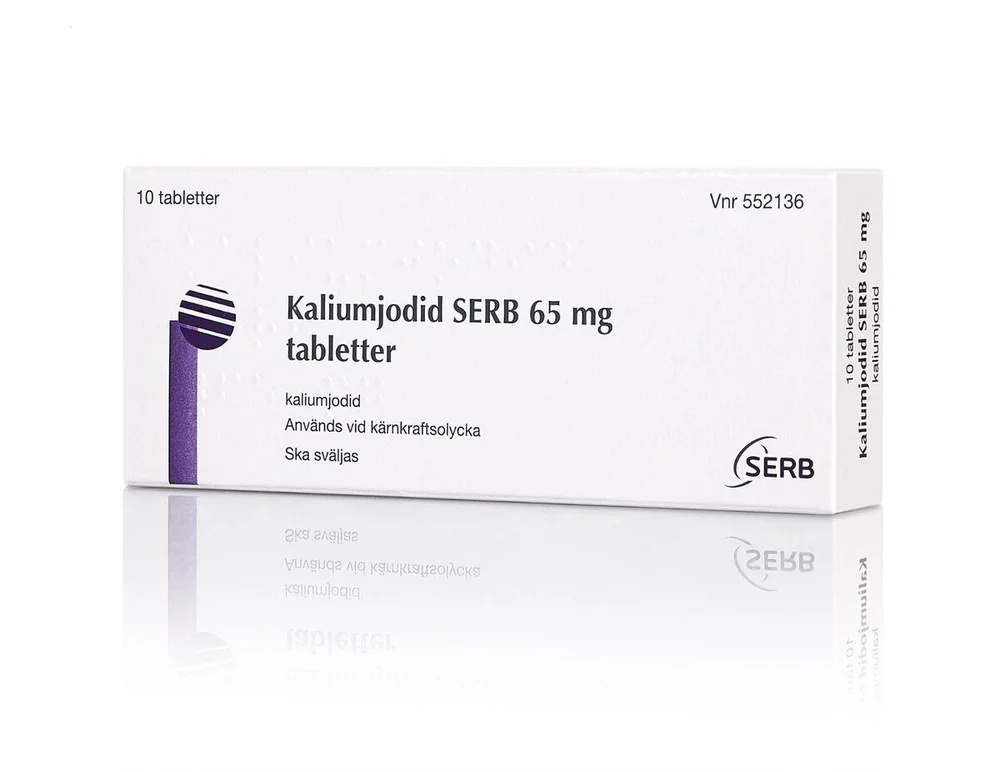 Kaliumjodid SERB tabletter 65 mg – 10 tabl. v:8879030