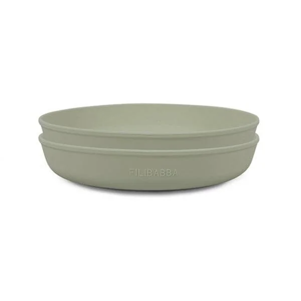 Filibabba Silikon tallerken 2-pakning – Green v:5451113 Filibabba Silikon tallerken 2-pakning – Green v:5451113