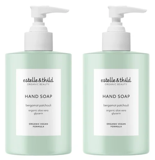 Estelle&Thild Organic Beauty Bergamot & Patchouli Hand Soap 2 x 250 ml v:1722258 Estelle&Thild Organic Beauty Bergamot & Patchouli Hand Soap 2 x 250 ml v:1722258