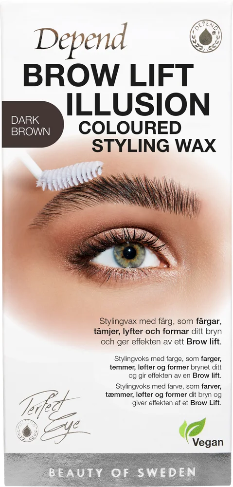 Perfect Eye Brow Illusion Wax Dark Brown - Depend v:2292899