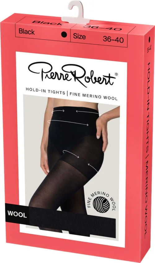 Pierre Robert Hold-In Tights Fine Merino Wool Black 40-44 v:5054280