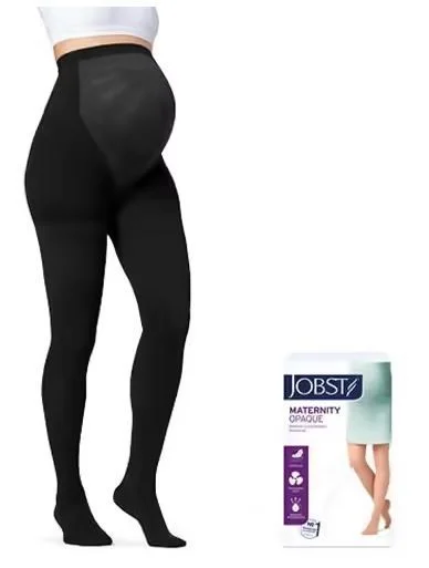 Jobst Maternity Opaque kl1 strømpebukse sort str XL 1 stk v:7858910