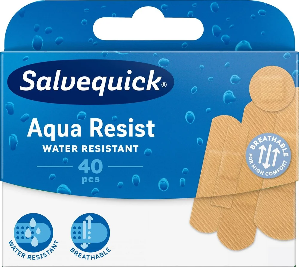 Salvequick Aqua Resist Plaster - 40 stk. v:5117306