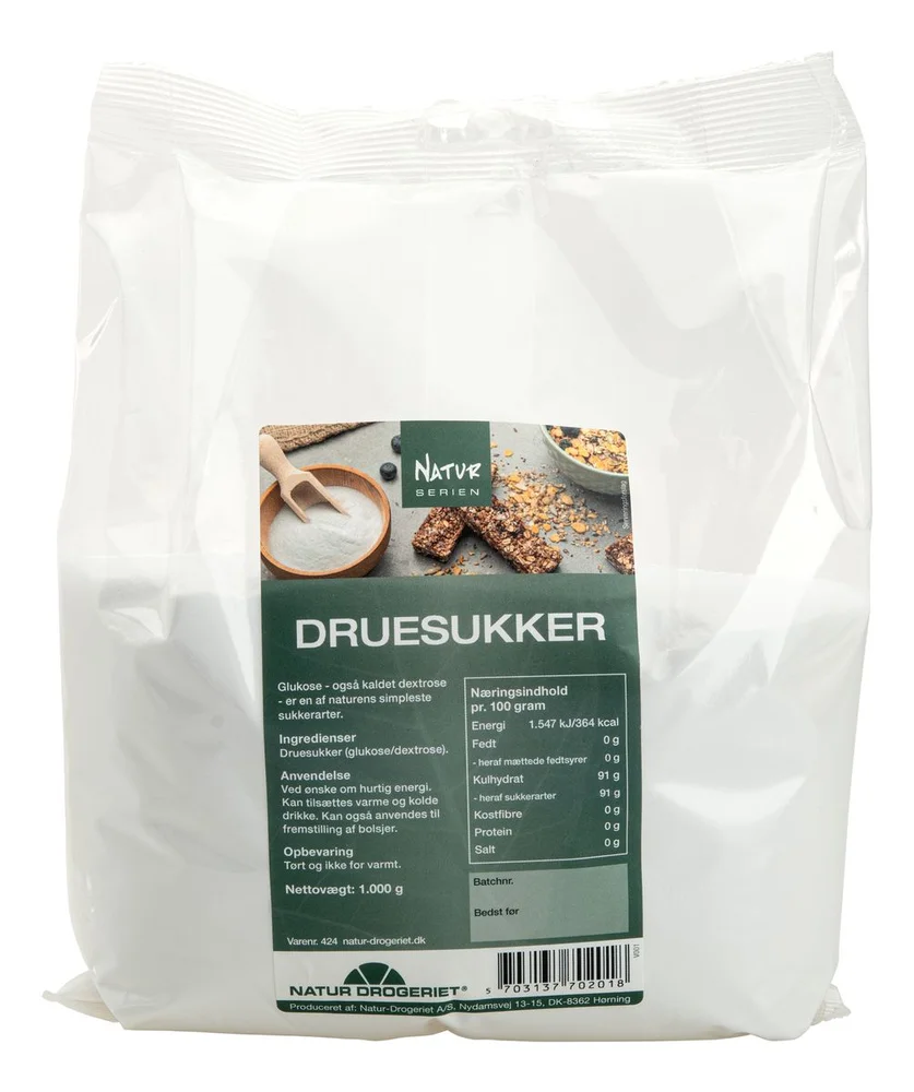 Natur-Drogeriet Druesukker Ren – 1 kg. v:3080700 Natur-Drogeriet Druesukker Ren – 1 kg. v:3080700