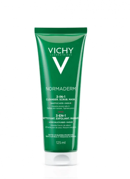 Vichy Normaderm 3-i-1-rensekrem 125 ml v:9475893 Vichy Normaderm 3-i-1-rensekrem 125 ml v:9475893
