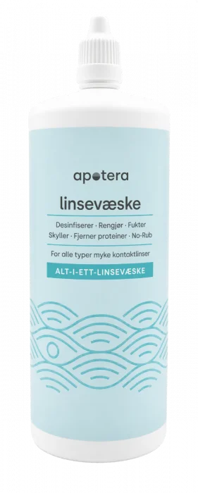 Apotera linsevæske alt-i-ett 360 ml v:1087629 Apotera linsevæske alt-i-ett 360 ml v:1087629