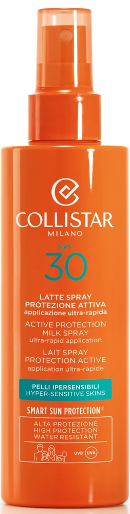 Collistar Active Protection Milk Spray Ultra-Rapid Application SPF 30 200 ml v:5961275 Collistar Active Protection Milk Spray Ultra-Rapid Application SPF 30 200 ml v:5961275