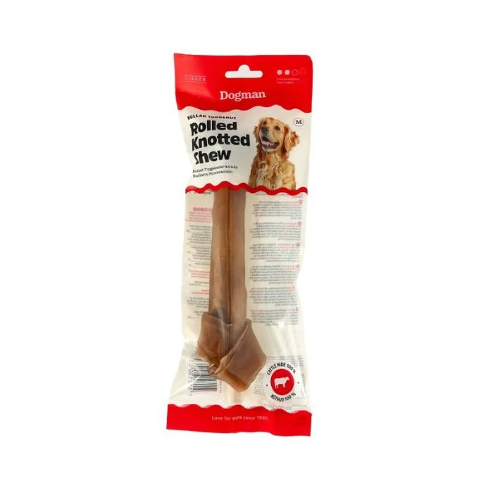 Dogman Tyggknute Rullet Brun 22 cm v:8966218