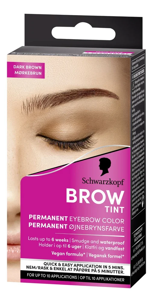 Schwarzkopf Brow Tint Dark Brown – 1 stk. v:6228630 Schwarzkopf Brow Tint Dark Brown – 1 stk. v:6228630