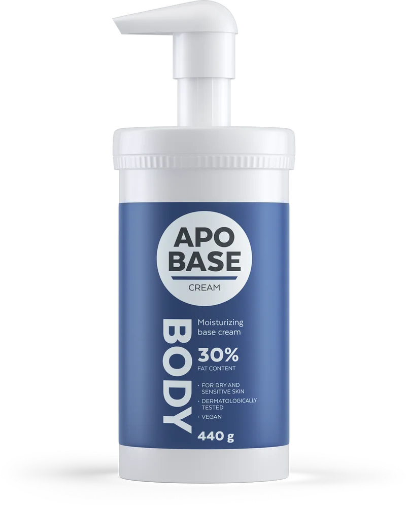 Apobase krem blå m/dispenser- 440g v:5825549 Apobase krem blå m/dispenser- 440g v:5825549