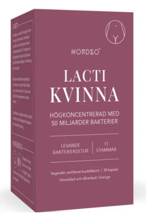 Nordbo LactiKvinna 50 milliarder 30 kapsler v:5597247 Nordbo LactiKvinna 50 milliarder 30 kapsler v:5597247