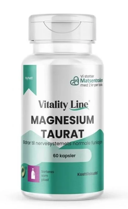 Vitality Line Magnesium Taurat 60 kapsler v:9556119 Vitality Line Magnesium Taurat 60 kapsler v:9556119