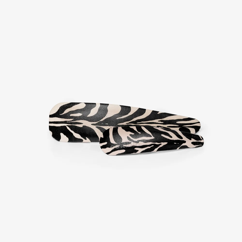 Vegan Barrette Big And Small 2-Pack Zebra - Corinne v:4354819