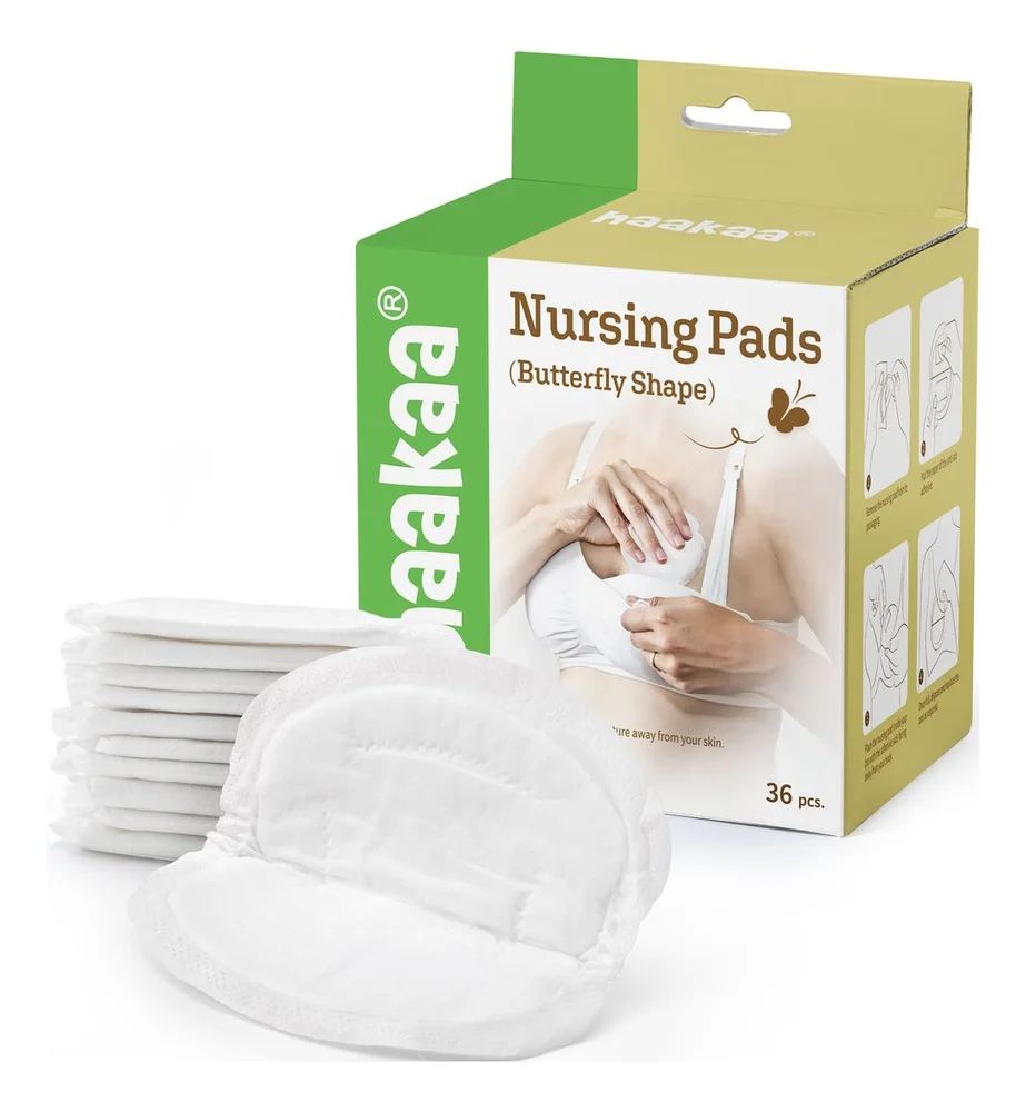 Haakaa Disposable Nursing Pads - Butterfly Shape - 36 stk. v:6036480