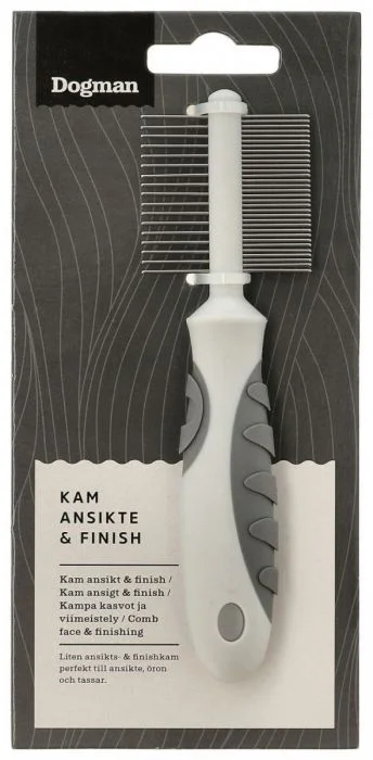 Dogman Kam ansikt & finish Grå XS 12cm v:6882567