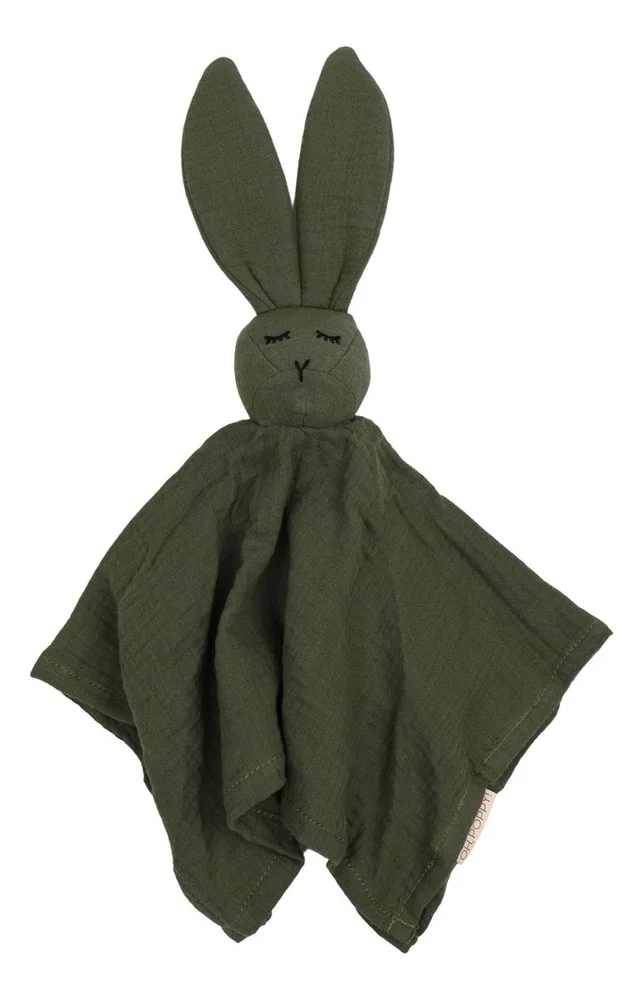 Oh, Poppy! Leia the Bunny Muslin Koseklut Forest Green - 1 stk. v:9593414