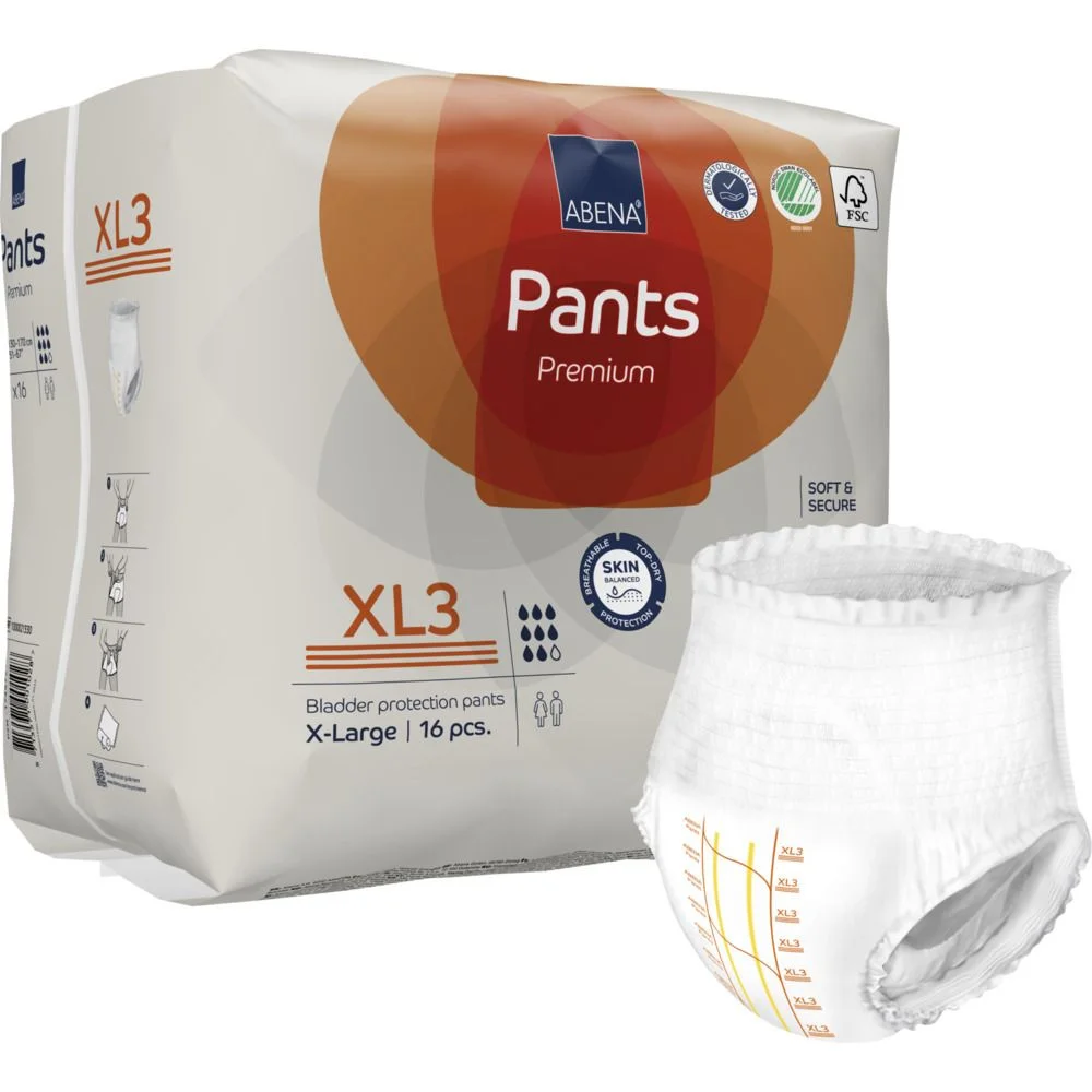 Abena Pants Premium bukseble XL3 – 16 stk. v:8766345 Abena Pants Premium bukseble XL3 – 16 stk. v:8766345
