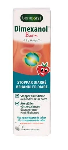 Benegast Dimexanol brusetabletter barn – 10 stk. v:7002872 Benegast Dimexanol brusetabletter barn – 10 stk. v:7002872