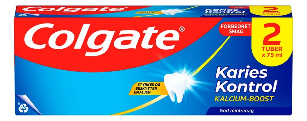 Colgate Caries Control Tannkrem – 2×75 ml v:2259037 Colgate Caries Control Tannkrem – 2×75 ml v:2259037
