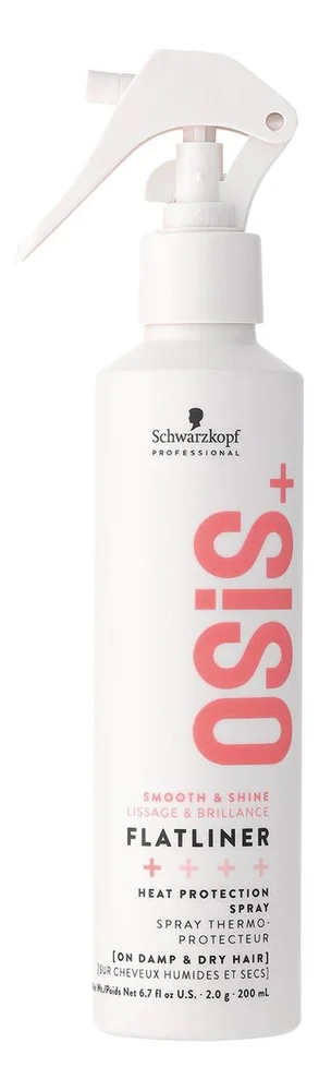 Schwarzkopf OSIS+ Flatliner Heat Protection Spray - 200 ml. v:6046537