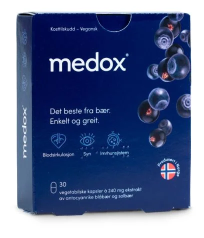 Medox Antocyaner kapsler 80 mg – 30 stk. v:7775817 Medox Antocyaner kapsler 80 mg – 30 stk. v:7775817