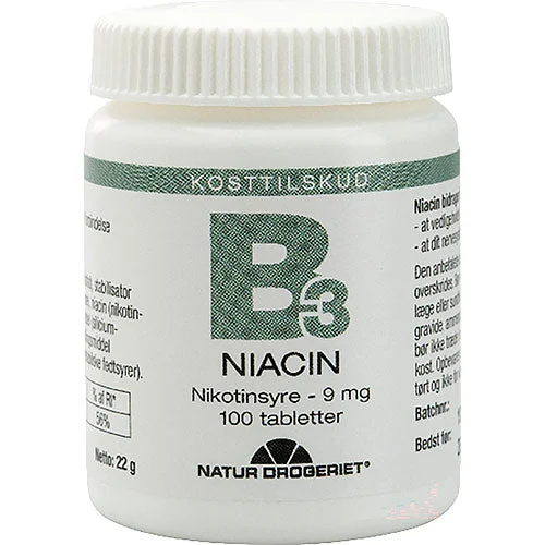 B3 Niacin Nikotinsyre 9 Mg v:1010926 B3 Niacin Nikotinsyre 9 Mg v:1010926