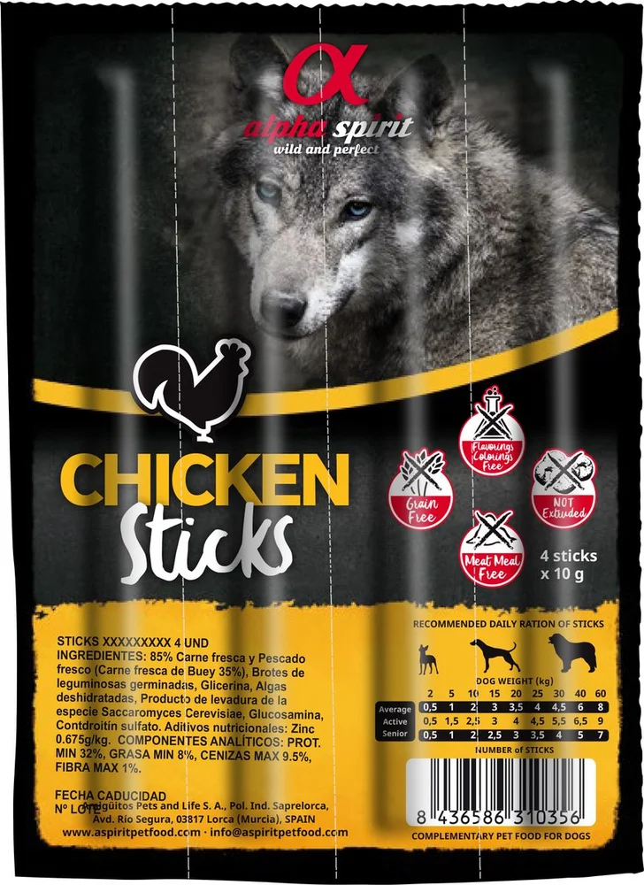 AlphaSpirit Chicken Ristra Sticks – 4 stk. v:6982301 AlphaSpirit Chicken Ristra Sticks – 4 stk. v:6982301