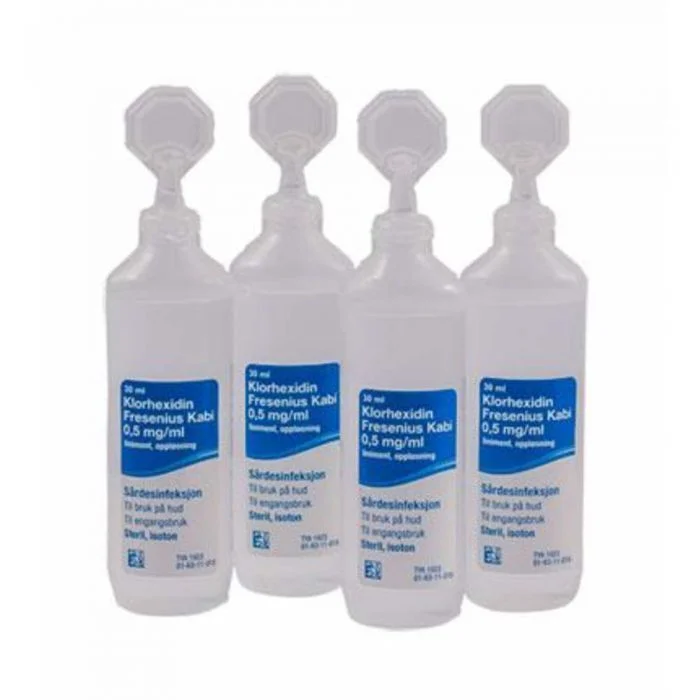Klorhexidin liniment 0,5mg/ml - 20 stk ampuller v:8674311