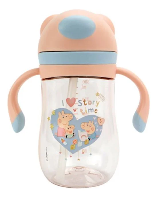 Nûby Peppa Pig Evie Sugerørskopp med Vippelokk Pink – 240 ml. v:7096159 Nûby Peppa Pig Evie Sugerørskopp med Vippelokk Pink – 240 ml. v:7096159