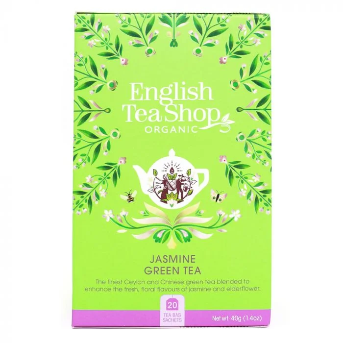 English Tea Shop Te Jasmine Green 20stk v:5399751 English Tea Shop Te Jasmine Green 20stk v:5399751