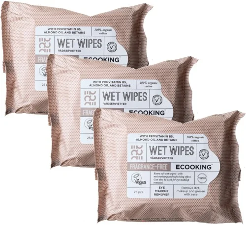 ECOOKING Wet Wipes Fragrance Free 25 pcs x 3 v:3573877 ECOOKING Wet Wipes Fragrance Free 25 pcs x 3 v:3573877