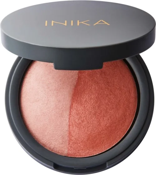 Inika Organic Baked Blush Duo Burnt Peach v:8989451