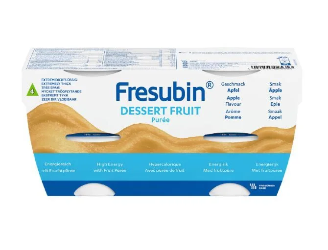 Fresubin Dessert Fruit næringspuré eplesmak 4×125 g v:8782555 Fresubin Dessert Fruit næringspuré eplesmak 4×125 g v:8782555