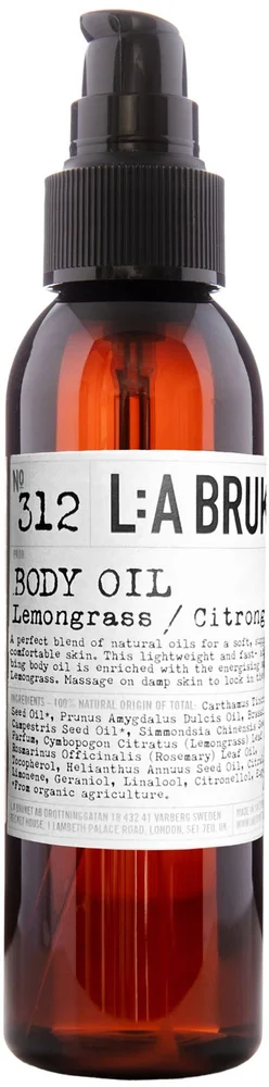 L:a Bruket Body Oil 312 Lemongrass 120 ml v:3542433 L:a Bruket Body Oil 312 Lemongrass 120 ml v:3542433
