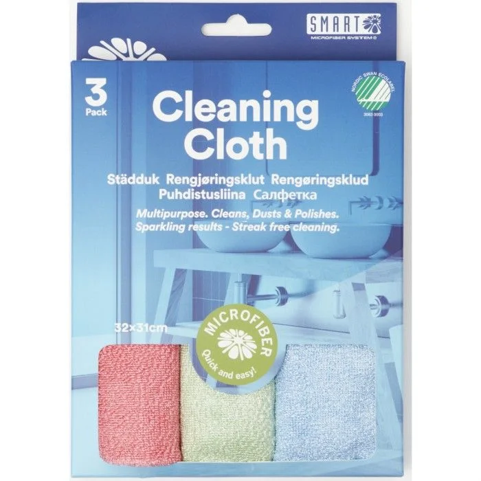 Smart Microfiber Rengjøringskluter 3-pack v:2567075 Smart Microfiber Rengjøringskluter 3-pack v:2567075