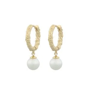 Snö Of Sweden London Ring Pendant Earring Gold/White 14mm v:2504669 Snö Of Sweden London Ring Pendant Earring Gold/White 14mm v:2504669