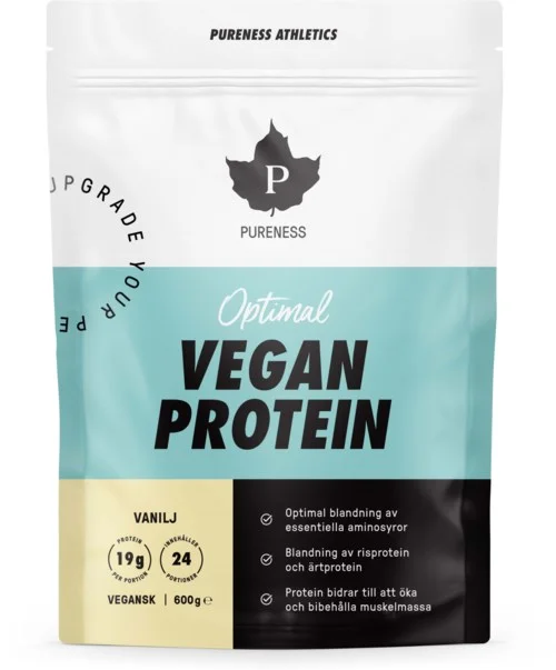 Pureness Athletics Optimal Vegan Protein Vanilj 600 g v:7223238 Pureness Athletics Optimal Vegan Protein Vanilj 600 g v:7223238
