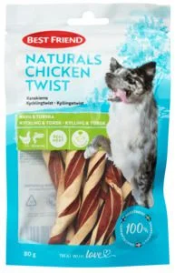 Best friend Snacks kyllingtwist 80g v:3467798 Best friend Snacks kyllingtwist 80g v:3467798