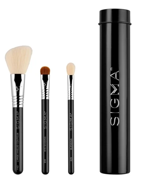 Sigma Beauty Essential Trio Brush Set Black v:1704845
