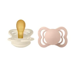BIBS Pacifier Supreme Latex Ivory/Blush Size 1 2pcs v:5192578