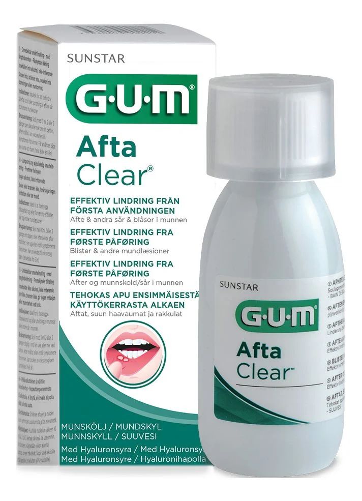 GUM AftaClear Munnskyll – 120 ml v:9926184 GUM AftaClear Munnskyll – 120 ml v:9926184