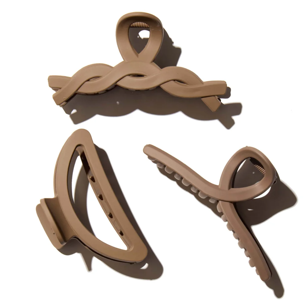 Medium Elegant Claw Hair Clips 3 Pack Coffee – Hairlust v:6412934 Medium Elegant Claw Hair Clips 3 Pack Coffee – Hairlust v:6412934