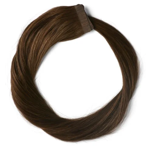 Rapunzel of Sweden Premium Tape Extensions Straight / Classic Tape 4 cm / 8 pieces 50 cm 2.0 Dark Brown v:7173707 Rapunzel of Sweden Premium Tape Extensions Straight / Classic Tape 4 cm / 8 pieces 50 cm 2.0 Dark Brown v:7173707