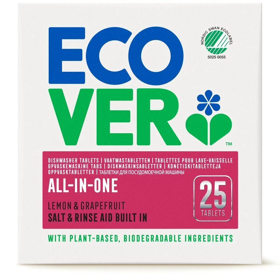 Ecover All in One Oppvasketabletter – 25 tab v:4948380 Ecover All in One Oppvasketabletter – 25 tab v:4948380