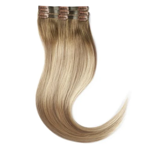 Rapunzel of Sweden Invisible Clip-ins Straight / Light Volume / 3 pieces 50 cm Dark Ashy Blonde Balayage B2.6/10.8 v:1641365