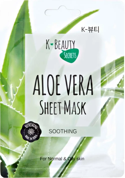 K-Beauty Secrets Aloe Vera Sheet Mask 18 g v:5275265 K-Beauty Secrets Aloe Vera Sheet Mask 18 g v:5275265