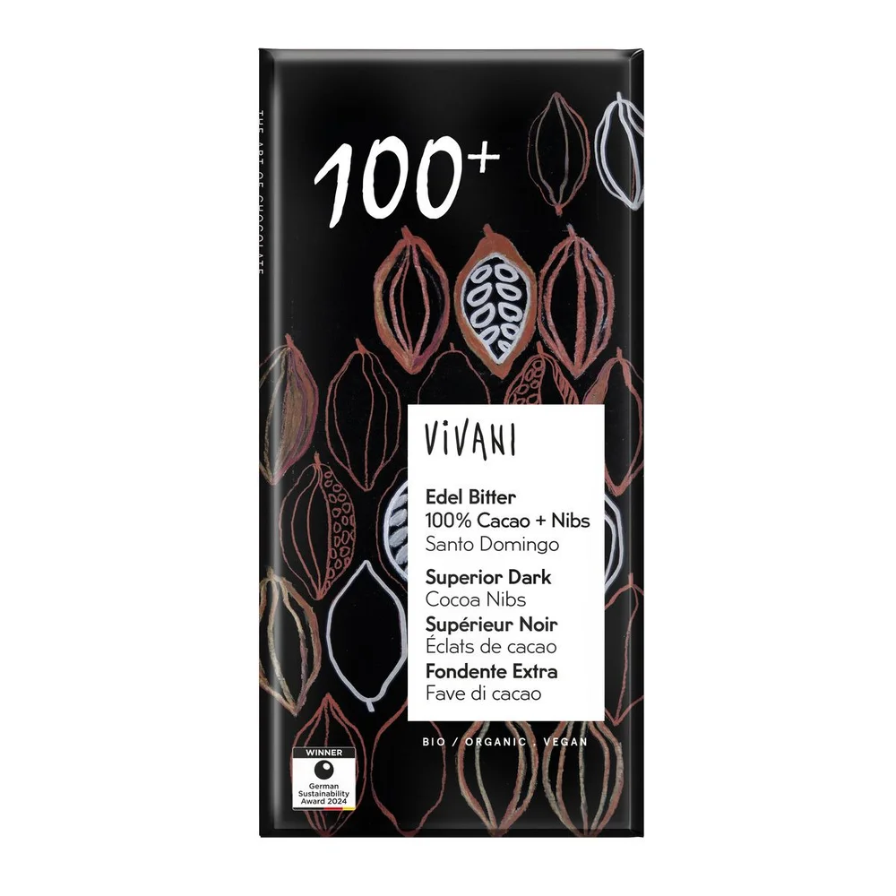 Vivani grand cru 100% kakao Ø – 80 g. v:7135679 Vivani grand cru 100% kakao Ø – 80 g. v:7135679