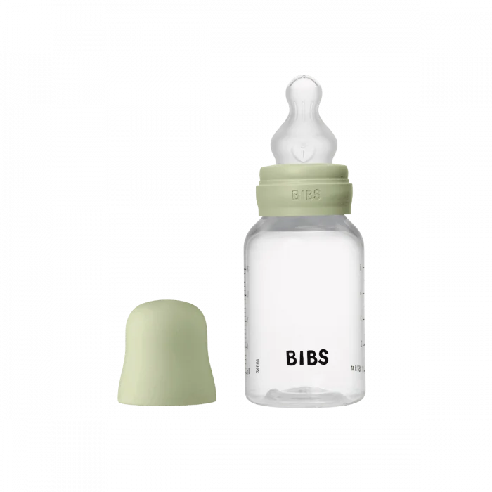 BIBS Baby Bottle Round Silicone Slow Flow Sage 150 ml v:7605051 BIBS Baby Bottle Round Silicone Slow Flow Sage 150 ml v:7605051